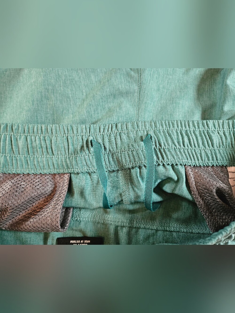 Eddie Bauer Womens Teal Green Elastic Waist Athletic Pull On Shorts Size Medium - Picture 16 of 16